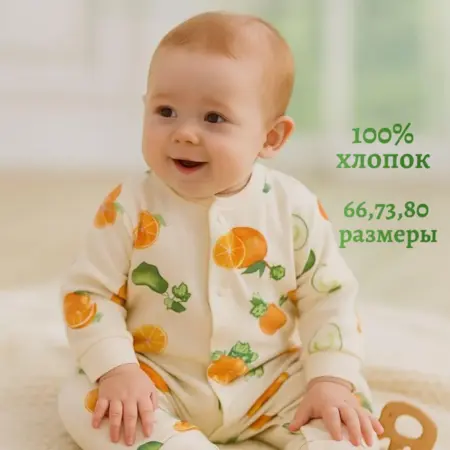 Комбинезон нательный для малыша. Dетский Vосторг