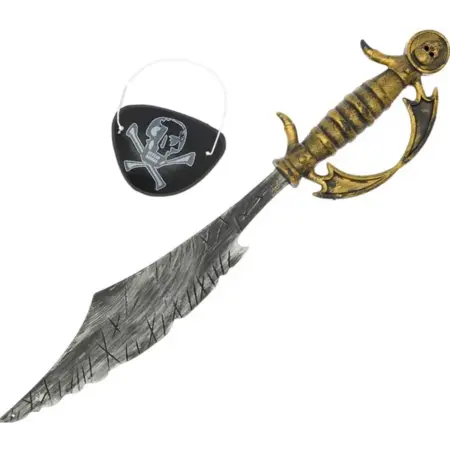 Набор "Пират" для сюжетно-ролевой игры сабля, повязка. KoroBoom Shop