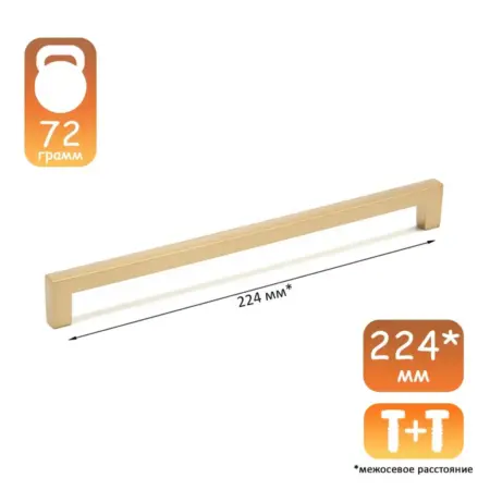 Мебельные ручки скоба 224 мм, набор 4 шт. Сима-Ленд - Дом и Сад