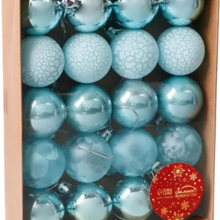 Ёлочные шар "Традиция", шарик-подвеска на ёлку, 20 штук. KoroBoom Shop