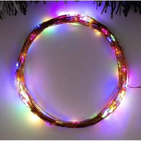 Гирлянда "Роса" 10 м, IP20, 100 LED, свечение мульти, 12 В. KoroBoom Shop