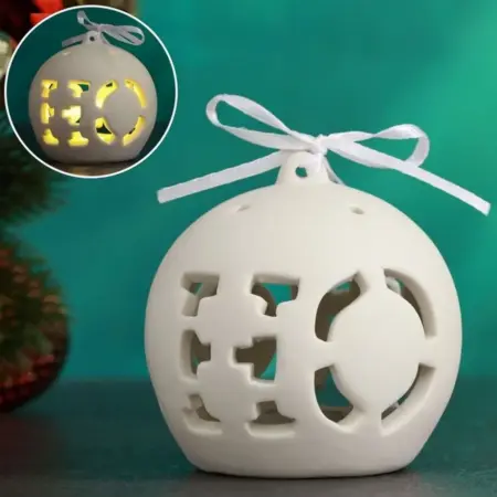 Праздничный декор "Шар" с подсветкой, светильник 7х7х7.5 см. KoroBoom Shop