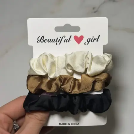 Резинки для волос шелковые набор 3 штуки. VEXT