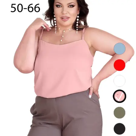 Топ вечерний под пиджак больших размеров. Lady-Maria