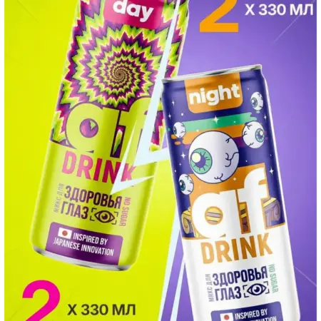 Лимонад без сахара и калорий с витаминами ассорти 4 шт. Afdrink