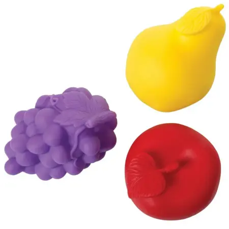 Резиновые водные игрушки "Фрукты", сюжетно-ролевой набор. KoroBoom Shop
