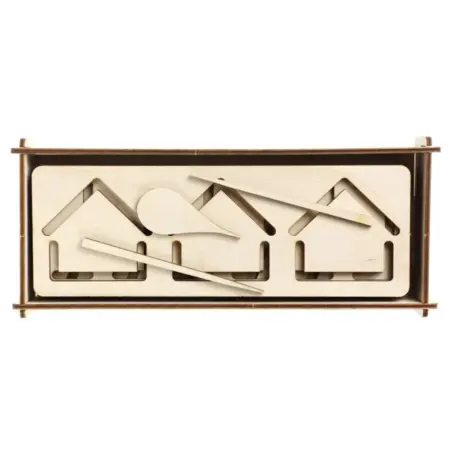 Деревянные трафареты "Пропись-3", готовим руку к письму. KoroBoom Shop