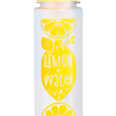 Бутылка спортивная для воды многоразовая "Лимон+Вода" 500 мл. KoroBoom Shop