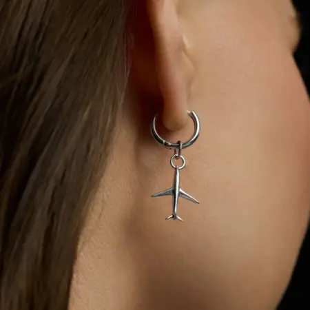 Подвеска на серьги 925 Самолет. Egoism