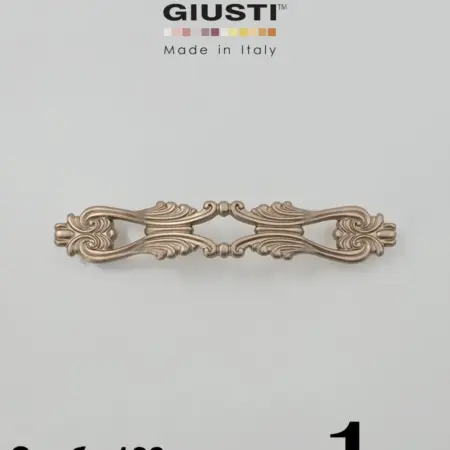 Италия Ручка для мебели Скоба 128 мм. Розовое золото. EMAR