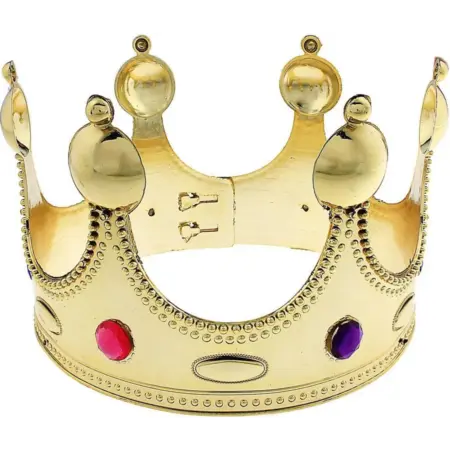 Корона золотая "Для короля" с камнями на голову, детская. KoroBoom Shop