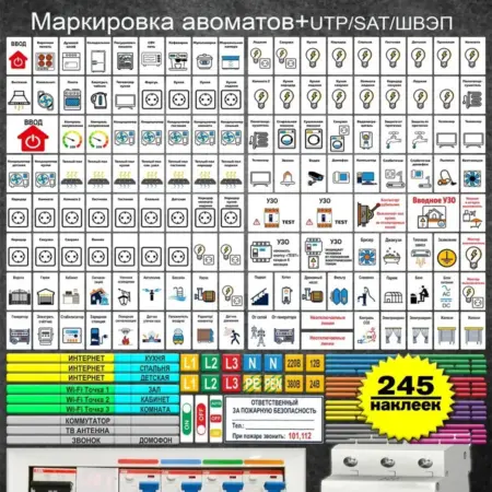 Маркировка для электрических щитов. ФотоLab