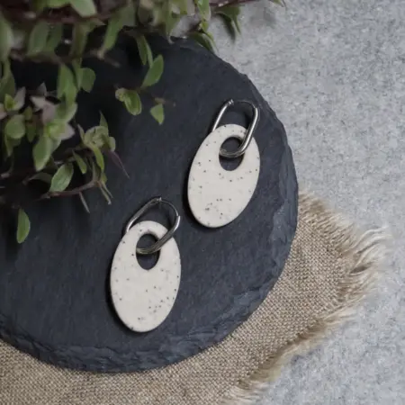 Авторские серьги-конго Гранит SieepyWorld. theSleepyWorld