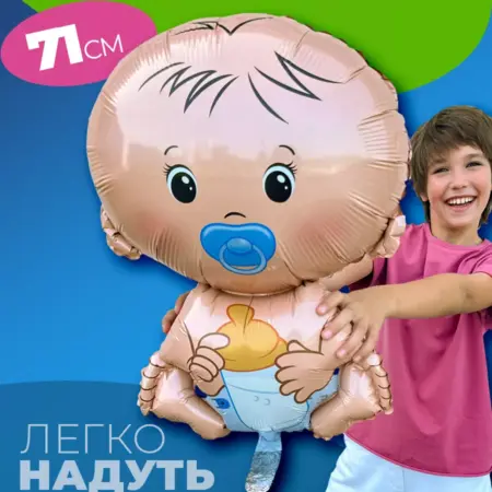 Шары на выписку мальчика и на годик фольгированные. Wellness Ultracare