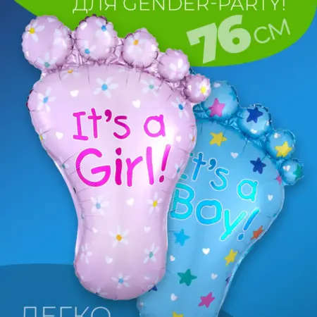 Шары для фотозоны гендер пати фольгированные мальчик девочка. Luxottire