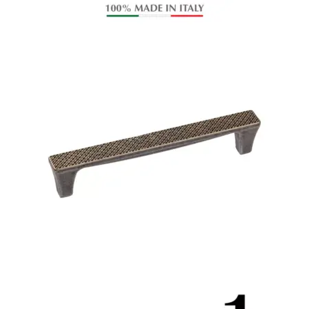 Ручка для мебели Скоба Италия BRIDGE Олово 128 мм 1 шт. Империя ручек