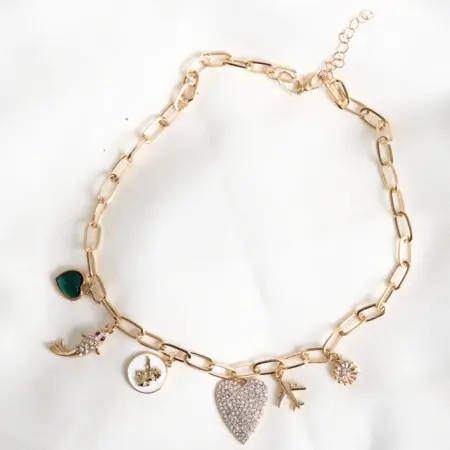 Колье на шею цепочка с подвесками чокер. TOUCHÉ