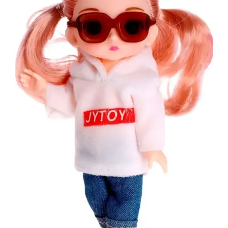 Детская кукла-модель шарнирная "Лиса" с аксессуарами, 15 см. KoroBoom Shop