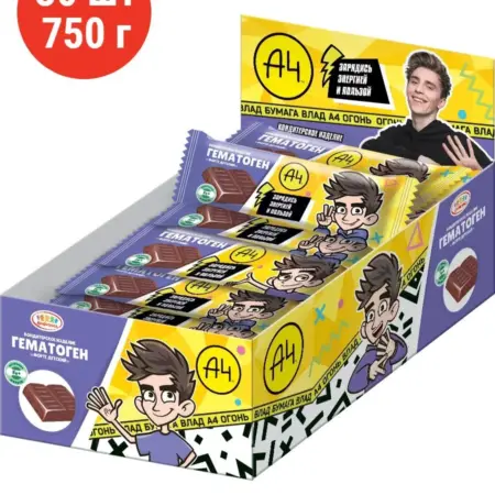 Гематоген детский Влад А4, 30 шт по 25 г. Уголок сказки