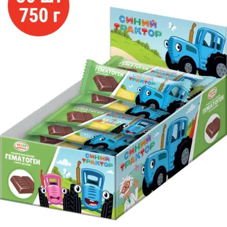 Гематоген детский Синий трактор, 30 шт по 25 г. Уголок сказки