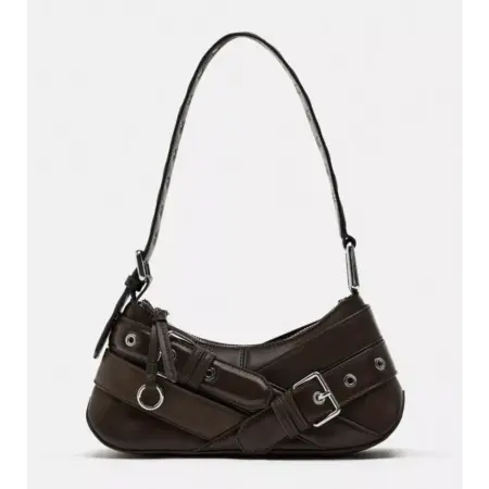 Сумка на плечо багет Zara. PUSSIFY