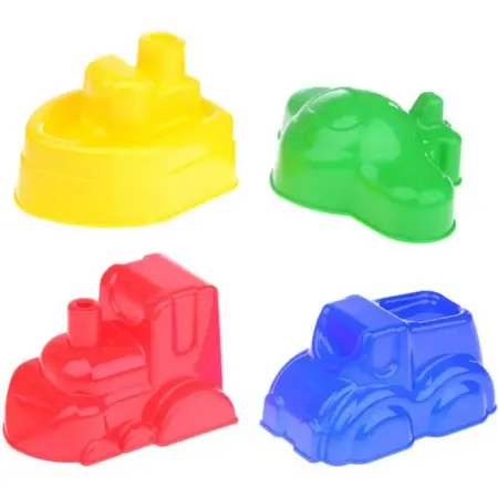 Песочный набор "Транспорт", в комплекте 4 формочки. KoroBoom Shop