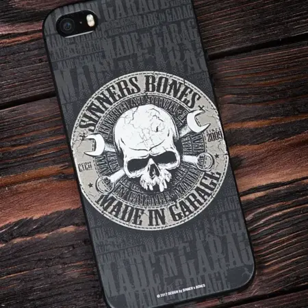 Чехол "MADE in GARAGE" для смартфонов iPhone 7+. SINNER's BONES
