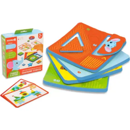 Детская развивающая игра "Маленький строитель",рамка-вкладыш. KoroBoom Shop
