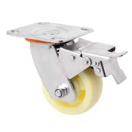 Колесо для тележек поворотное, d-100 мм, со стопором. Сима-Ленд - Дом и Сад