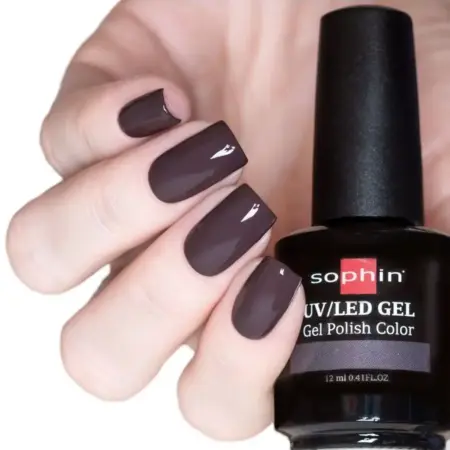 Цветной UV LED гель-лак DARK ESPRESSO тон 0761, 12 мл. SOPHIN