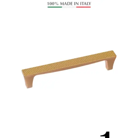 Италия ручка для мебели BRIDGE Матовое золото 128 мм 1 шт. Империя ручек