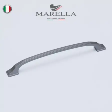 Ручка для мебели Скоба Италия 160 мм Матовое серебро. EMAR