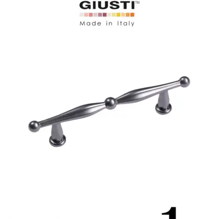 Италия Ручка для мебели WMN814 Графит с лаком 96 мм 1 шт. Империя ручек