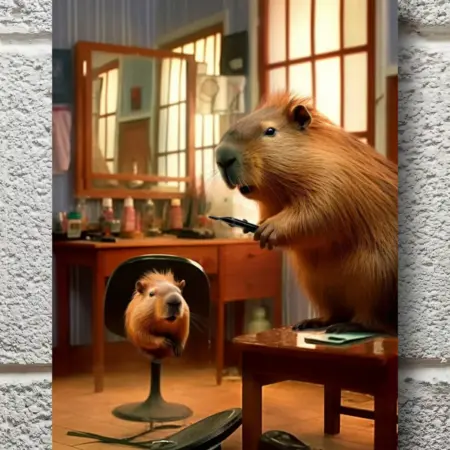 Капибара постер. ПОДАРКИНО