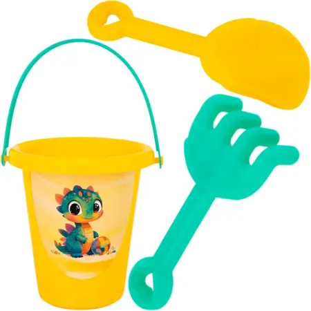 Песочный набор "Дракончик" пластиковые игрушки для песочницы. KoroBoom Shop