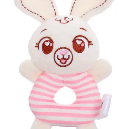 Шумелка тканевая "Заяц", тактильная игрушка, от 0 месяцев. KoroBoom Shop