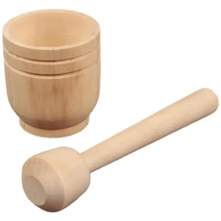 Детский деревянный кухонный набор "Ступка и пестик", игра. KoroBoom Shop