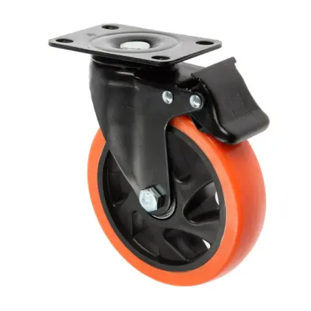 Колесо мебельное, d-125 мм, поворотное,со стопором. Сима-Ленд - Дом и Сад