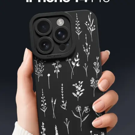 Чехол на iPhone 14 Pro с цветами. SCDesign