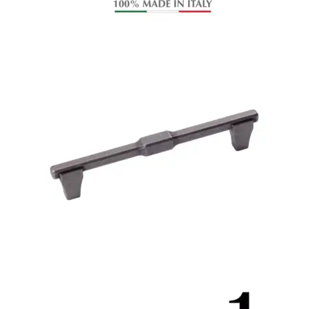 Ручка для мебели Скоба Италия LITTERA Олово 128 мм 1 шт. Империя ручек