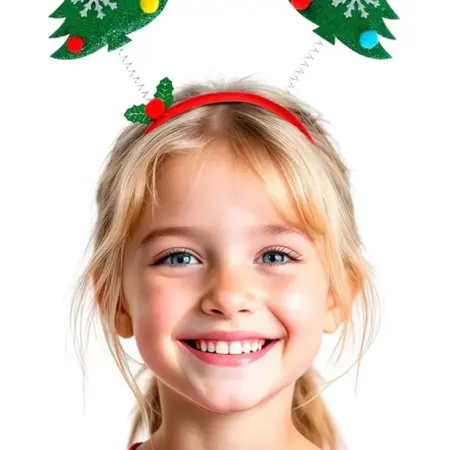 Карнавальный новогодний ободок "Ёлочка", обод на голову. KoroBoom Shop