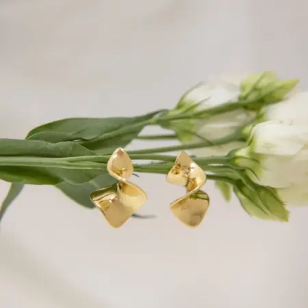 Серьги спираль бижутерия под золото. ИП Мурзакаева Е. А.