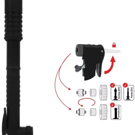 Механический велонасос для накачивания шин, ручной. KoroBoom Shop