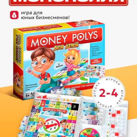 Настольная экономическая игра Монополия. Сима-Ленд Игрушка