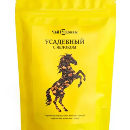 Чай черный листовой Усадебный с яблоком. Чай ENIGMATEA