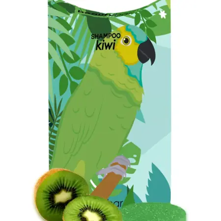 Твердый шампунь для окрашенных волос с ароматом киви. Wow Beauty Bar