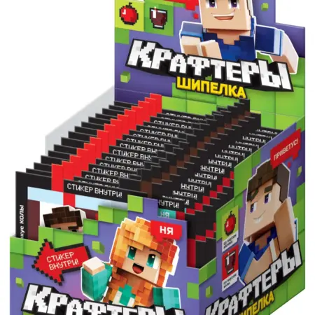 Сладкая шипучка Крафтеры шипелка с подарком, 40 шт по 5г. Уголок сказки