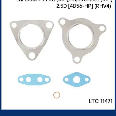 Монтажный набор турбокомпр Mits L200 Paj Sp тип RHV4. CARVILLESHOP