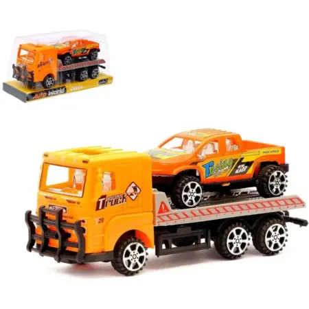 Грузовик "Эвакуатор" с машиной, игрушечный автовоз МИКС. KoroBoom Shop