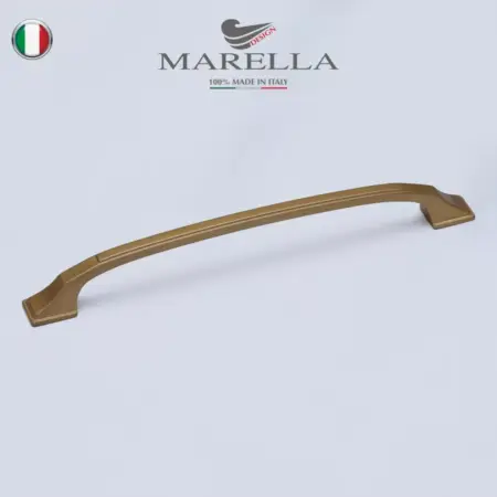 Ручка для мебели Скоба Италия 160 мм Матовое золото. EMAR